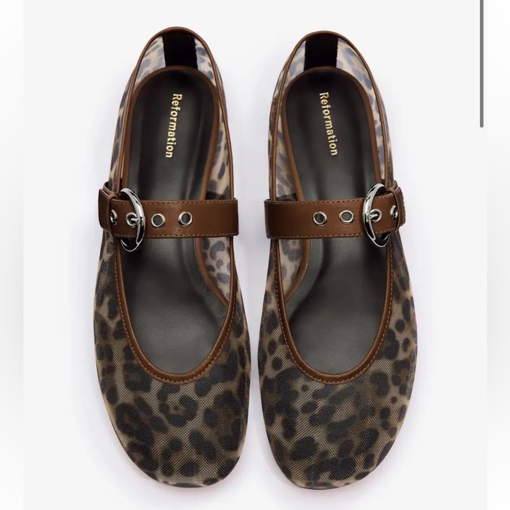 Reformation Bethany Ballet Flat Multi - Size 6